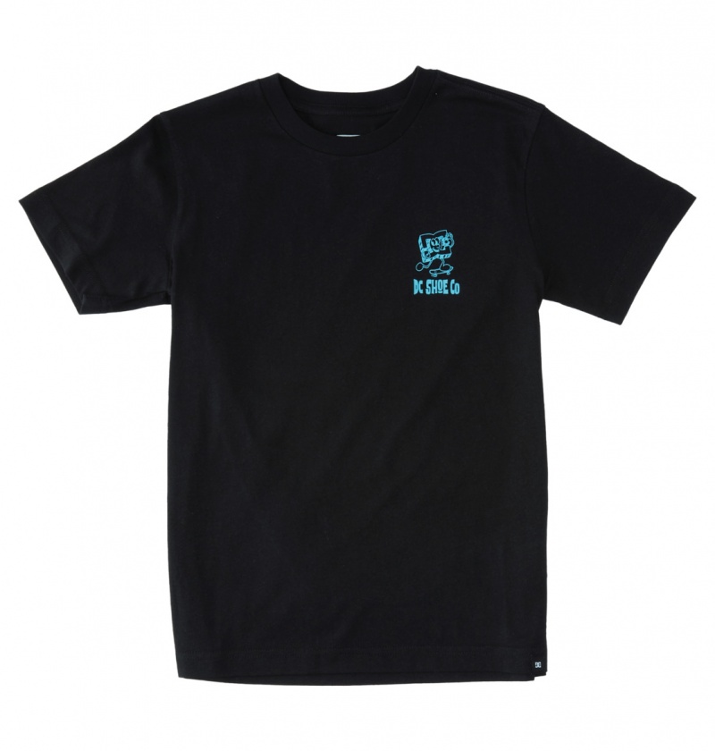 Black DC Shoes Playtime - T-Shirt 10-16 | OWZSJF-253