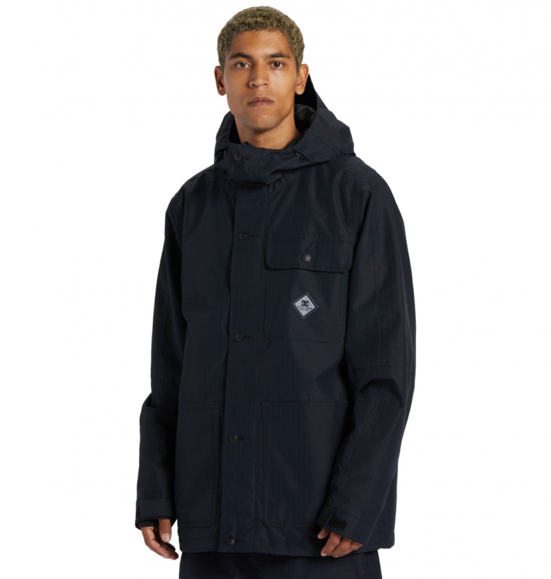 Black DC Shoes Servo - Technical Snow Jacket | SMJVAB-471