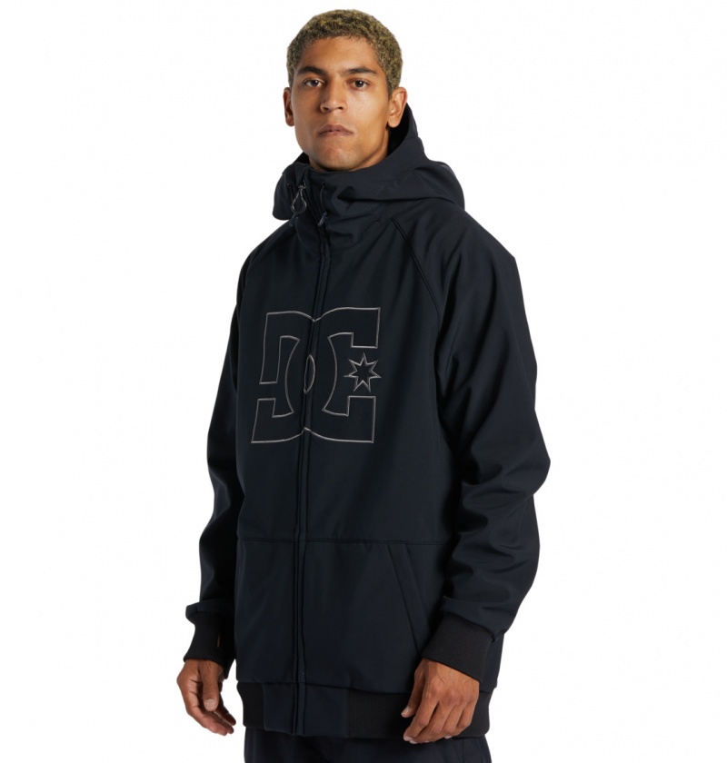 Black DC Shoes Spectrum - Technical Softshell Snow Jacket | XPTJRG-095