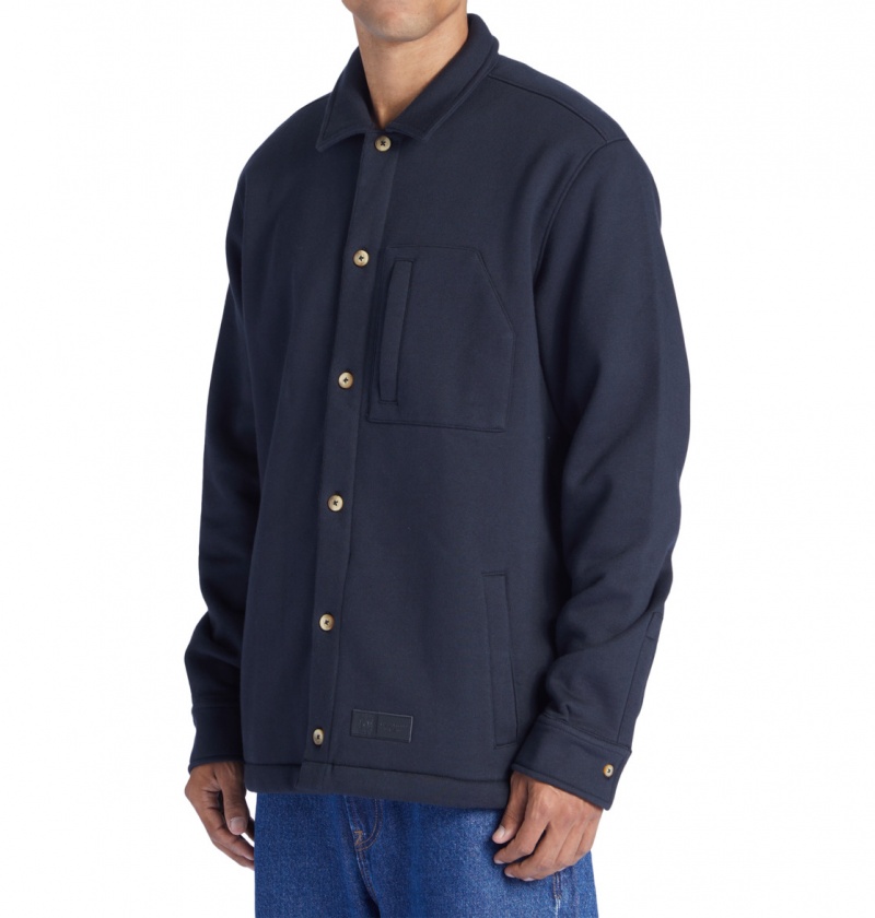 Black DC Shoes The Lux - Overshirt | ZCLVEW-409