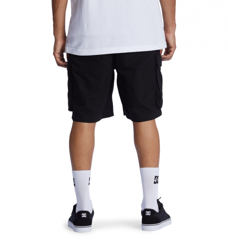 Black DC Shoes Tundra - Cargo Shorts | MCHEUB-376