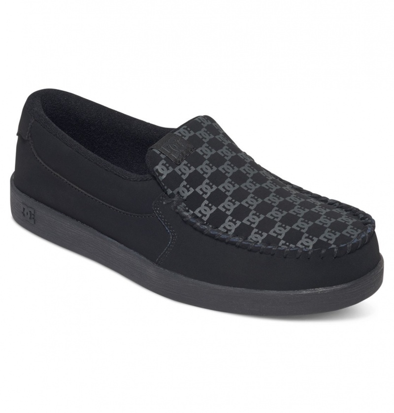 Black DC Shoes Villain 2 - Slip-On Shoes | FIRBWD-627