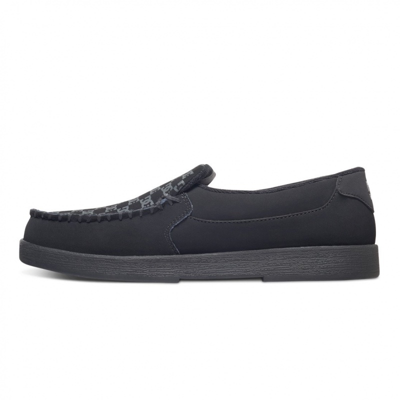 Black DC Shoes Villain 2 - Slip-On Shoes | FIRBWD-627