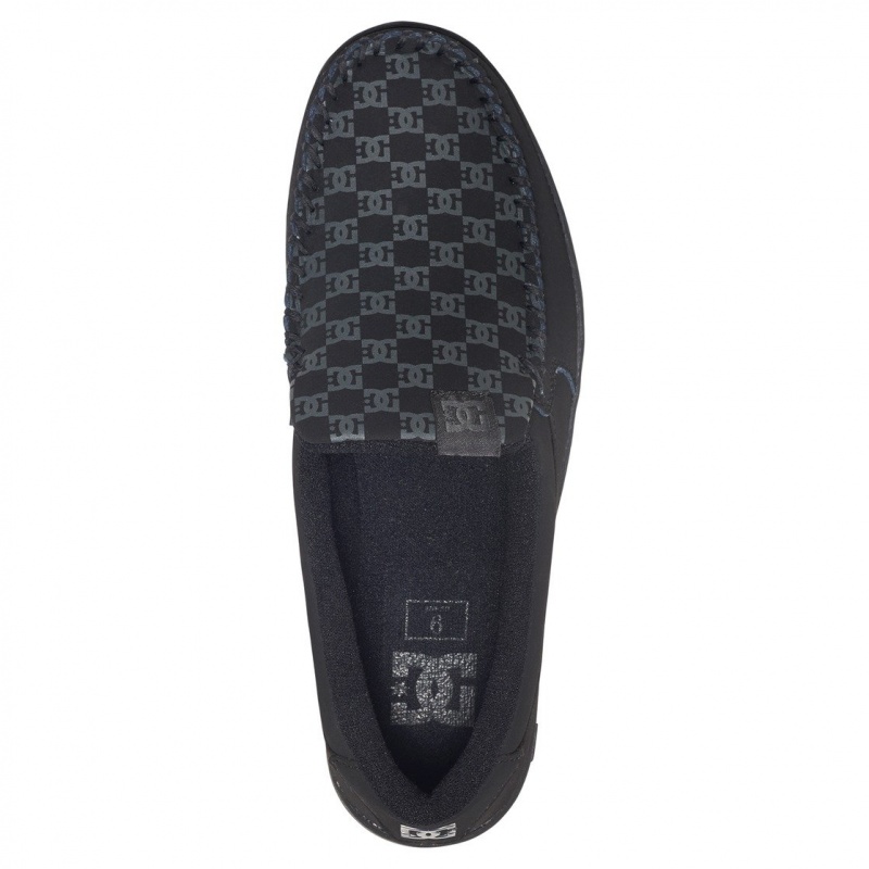 Black DC Shoes Villain 2 - Slip-On Shoes | FIRBWD-627