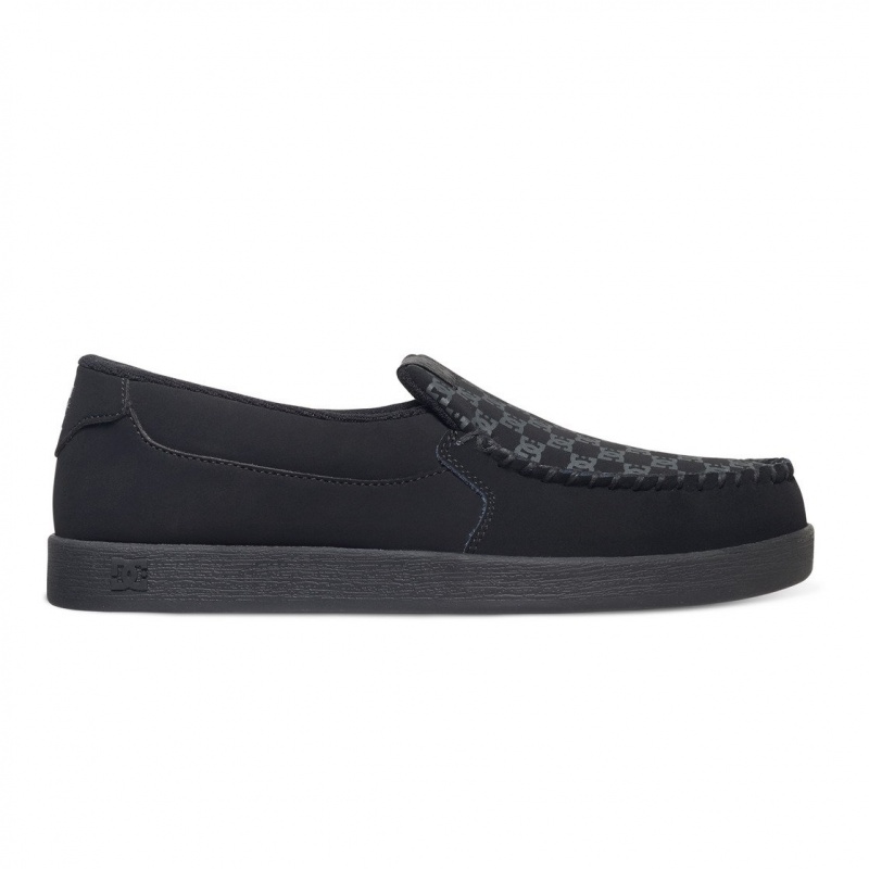 Black DC Shoes Villain 2 - Slip-On Shoes | FIRBWD-627