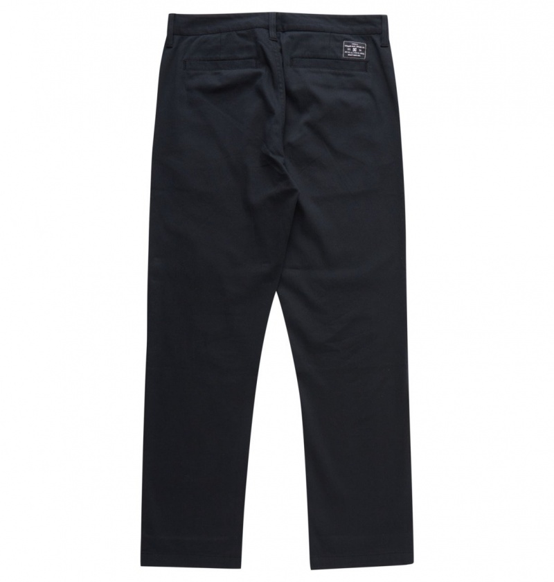 Black DC Shoes Worker Relaxed - Chinos | WECDRL-863