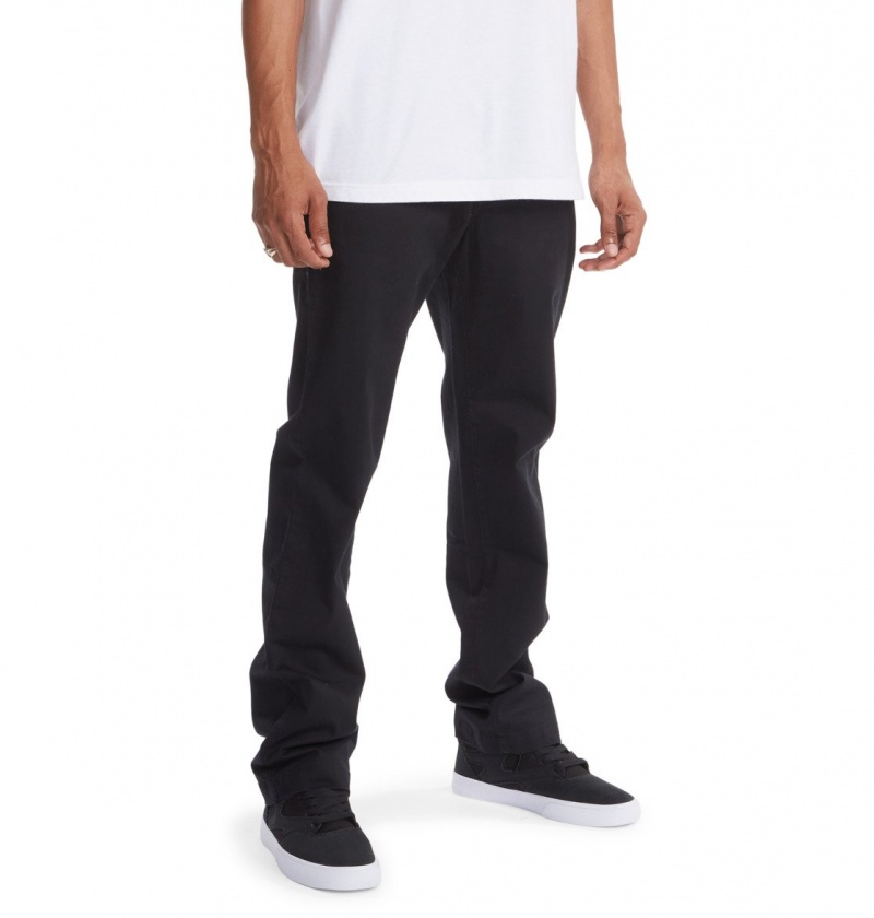 Black DC Shoes Worker - Chinos | RBVNCM-801