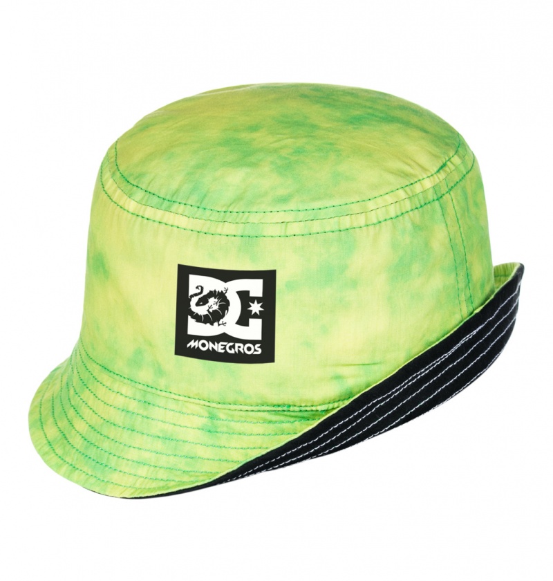 Black DC Shoes x Monegros - Reversible Bucket Hat | BCVGSW-286