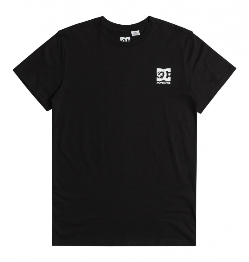 Black DC Shoes x Monegros - T-Shirt | YSBIWX-894