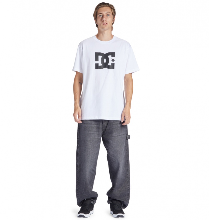 Black Denim DC Shoes Worker - Baggy Carpenter Jeans | BVUXKR-043