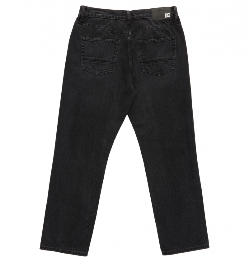 Black Denim DC Shoes Worker - Relaxed Fit Jeans | OPSJKL-298