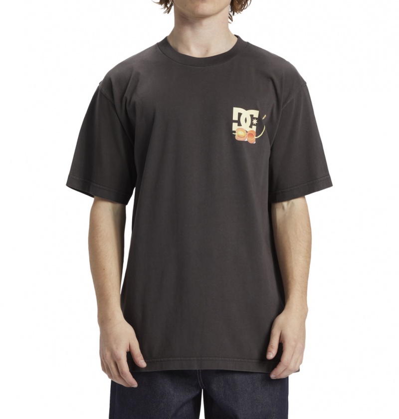 Black Enzyme Wash DC Shoes Seed Planter - T-Shirt | ARTOPH-630