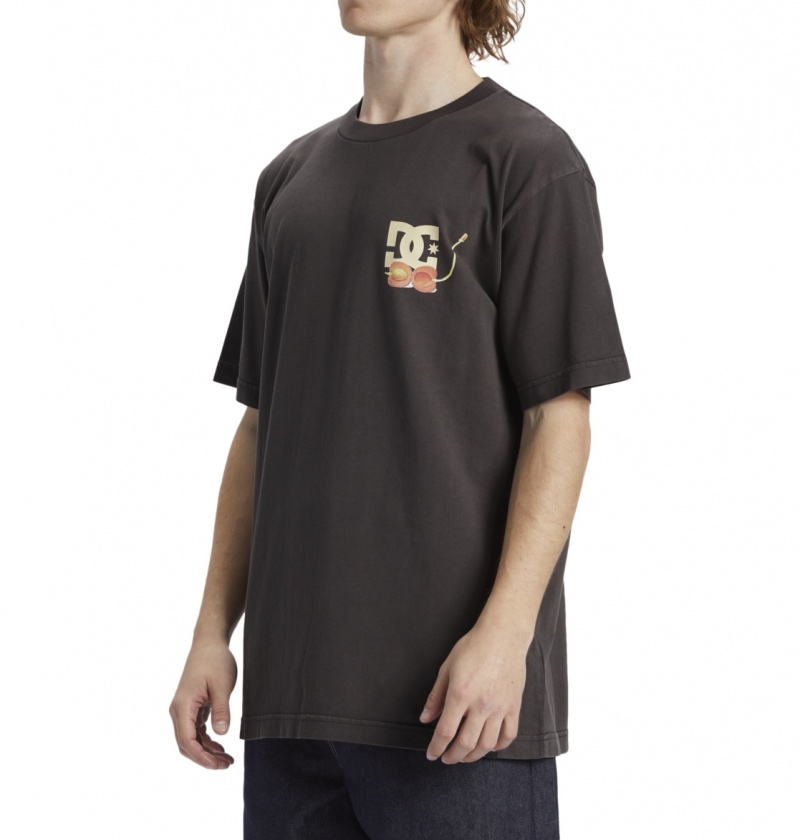 Black Enzyme Wash DC Shoes Seed Planter - T-Shirt | ARTOPH-630