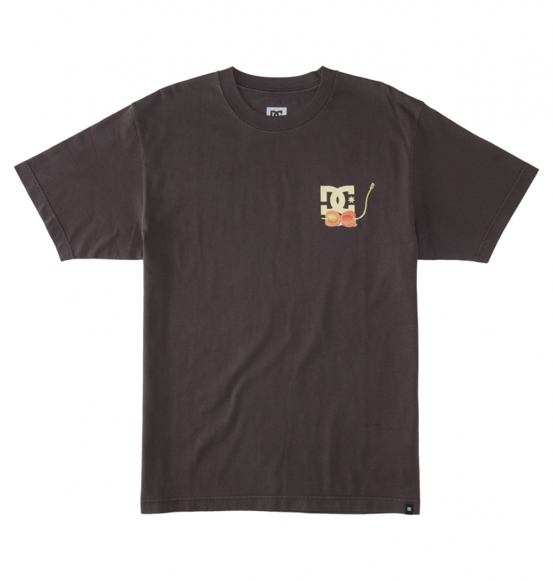 Black Enzyme Wash DC Shoes Seed Planter - T-Shirt | ARTOPH-630