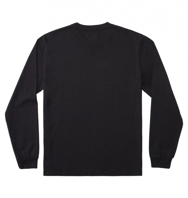 Black Garment Dye DC Shoes DC 1994 - Long Sleeve T-Shirt | VBCJRK-305