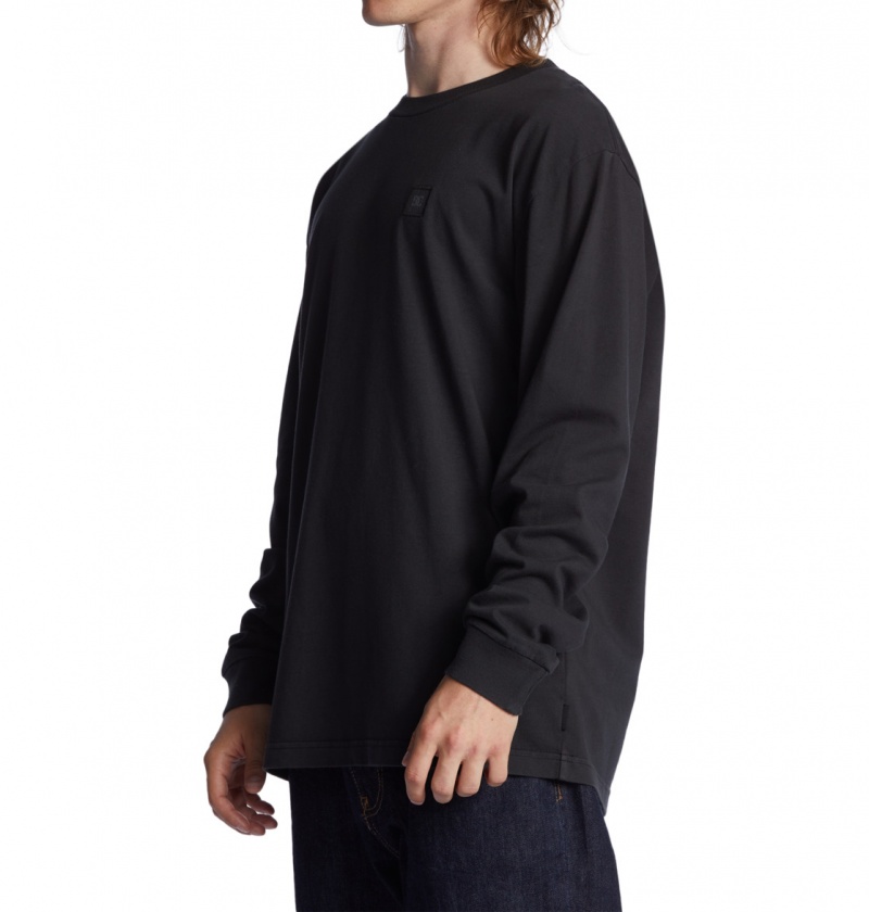 Black Garment Dye DC Shoes DC 1994 - Long Sleeve T-Shirt | VBCJRK-305