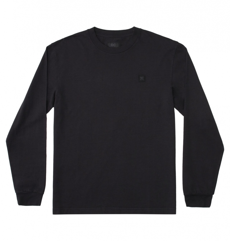 Black Garment Dye DC Shoes DC 1994 - Long Sleeve T-Shirt | VBCJRK-305