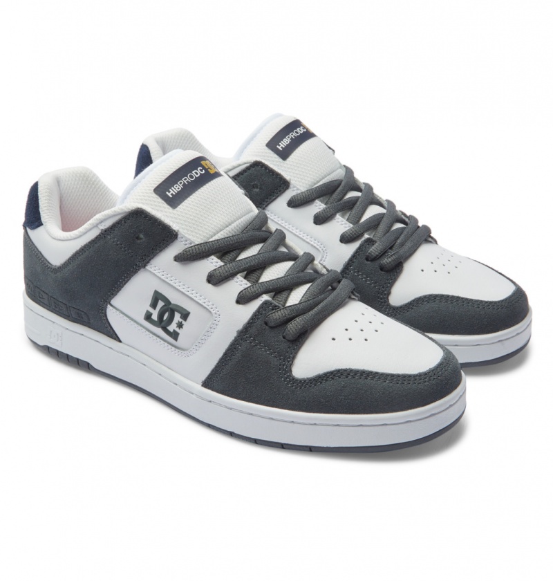 Black Gradient DC Shoes Manteca S - Leather Skate Shoes | JBPHGN-816