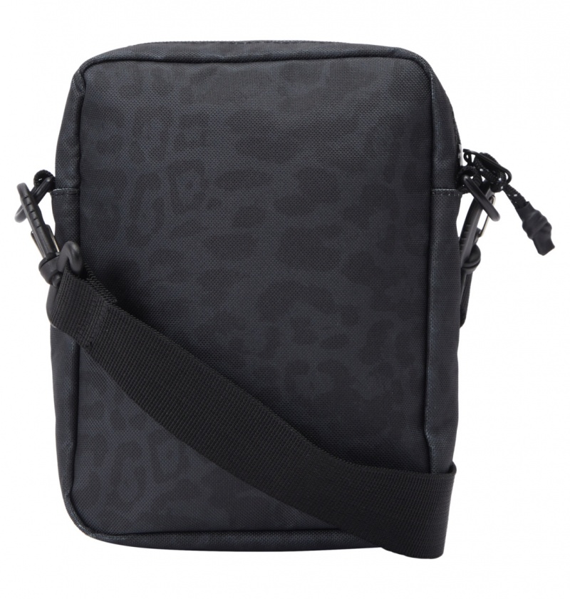 Black Leopard DC Shoes Starcher 2L - Small Shoulder Bag | GFERTC-908