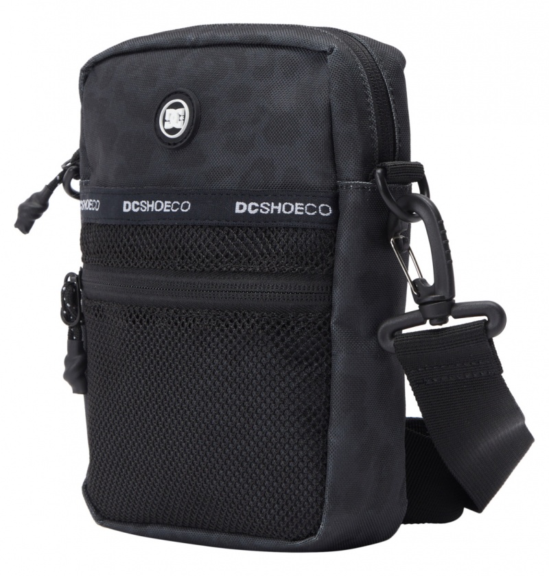 Black Leopard DC Shoes Starcher 2L - Small Shoulder Bag | GFERTC-908