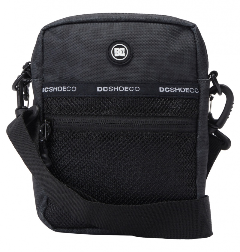 Black Leopard DC Shoes Starcher 2L - Small Shoulder Bag | GFERTC-908