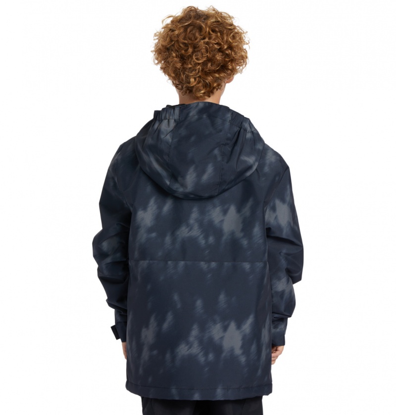 Black Tree Runs DC Shoes Basis Print - Technical Snow Jacket 8-16 | VXZERC-627