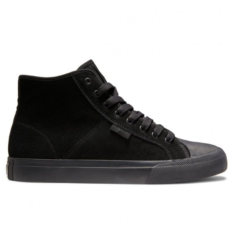 Black / Battleship / Black DC Shoes Manual Hi RT S - High-Top Skate Shoes | OMRXKB-740