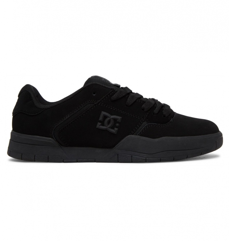 Black / Black DC Shoes Central - Leather Shoes | IJTZNU-486