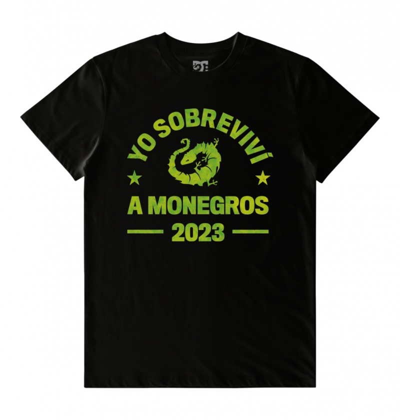 Black / Black DC Shoes x Monegros - T-Shirt | HYKCXG-671