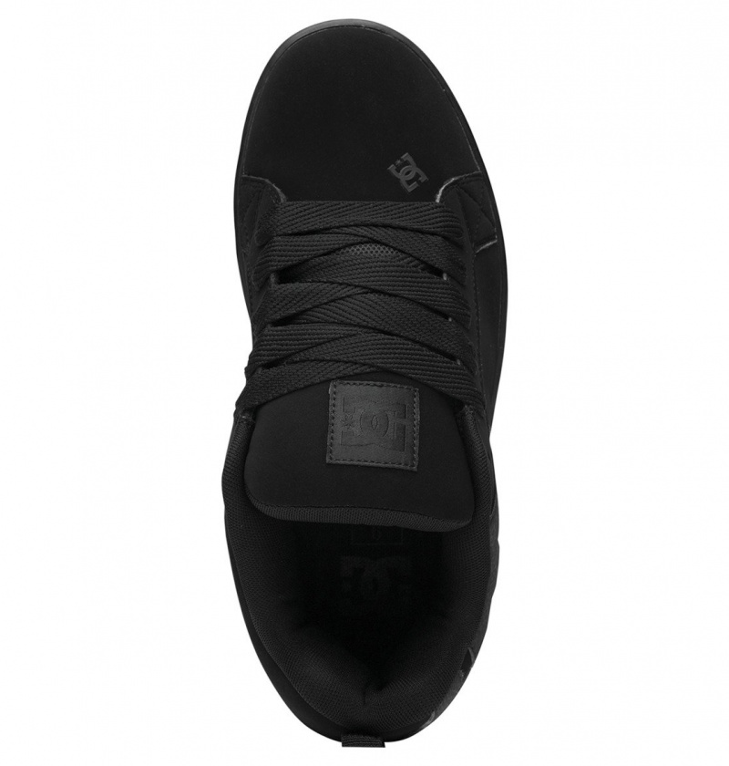 Black / Black / Black DC Shoes Court Graffik - Leather Shoes | BLRVOX-074