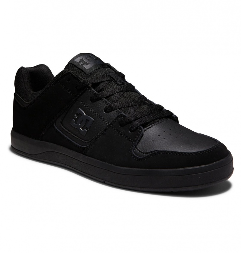 Black / Black / Black DC Shoes DC Cure - Leather Skate Shoes | YGTBAN-015