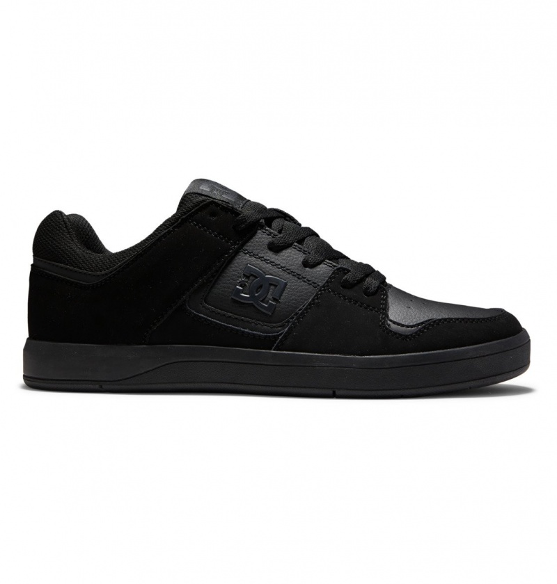 Black / Black / Black DC Shoes DC Cure - Leather Skate Shoes | YGTBAN-015