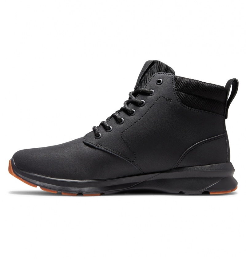 Black / Black / Black DC Shoes Mason 2 - Water Resistant Leather Shoes | LEOFDP-386