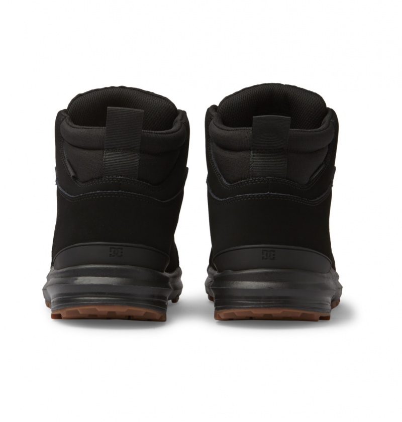 Black / Black / Black DC Shoes Mutiny - Leather Boots | PXWFZE-123