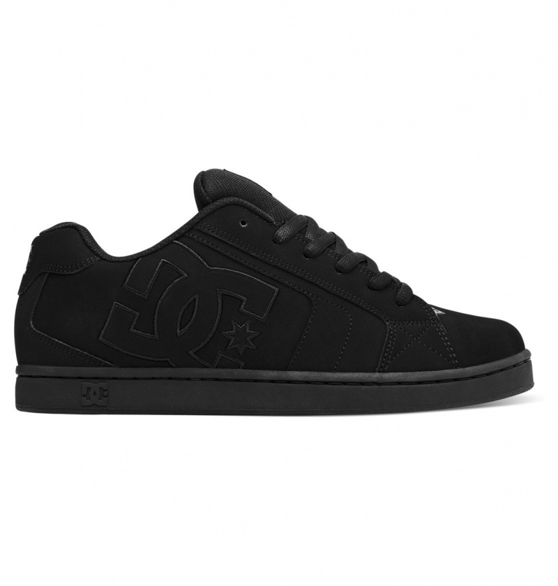 Black / Black / Black DC Shoes Net - Leather Shoes | DUOTQB-620