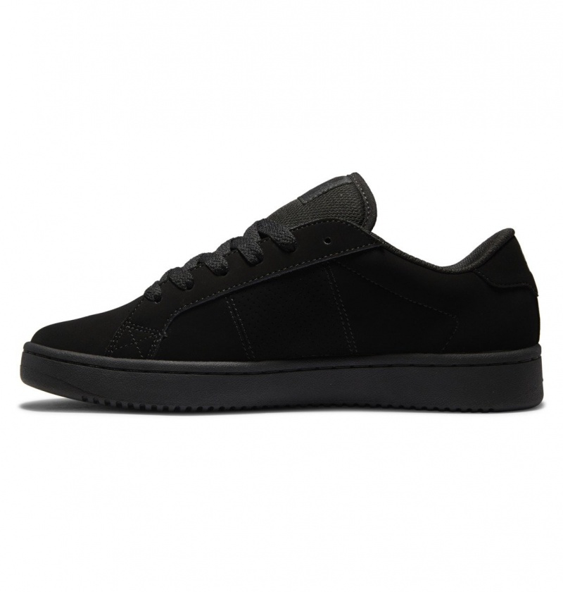 Black / Black / Black DC Shoes Striker - Leather Shoes | PDLNGY-490