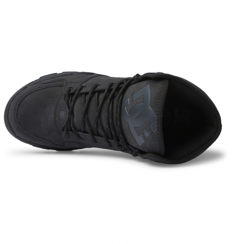 Black / Black / Black DC Shoes Versatile Hi WR - Lace-Up Boots | OYBPCJ-632