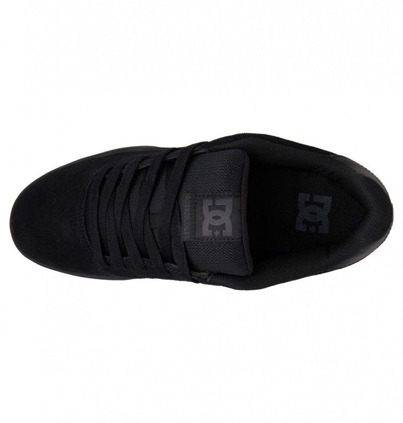 Black / Black / Gum DC Shoes Central - Leather Shoes | ZVIXPT-503