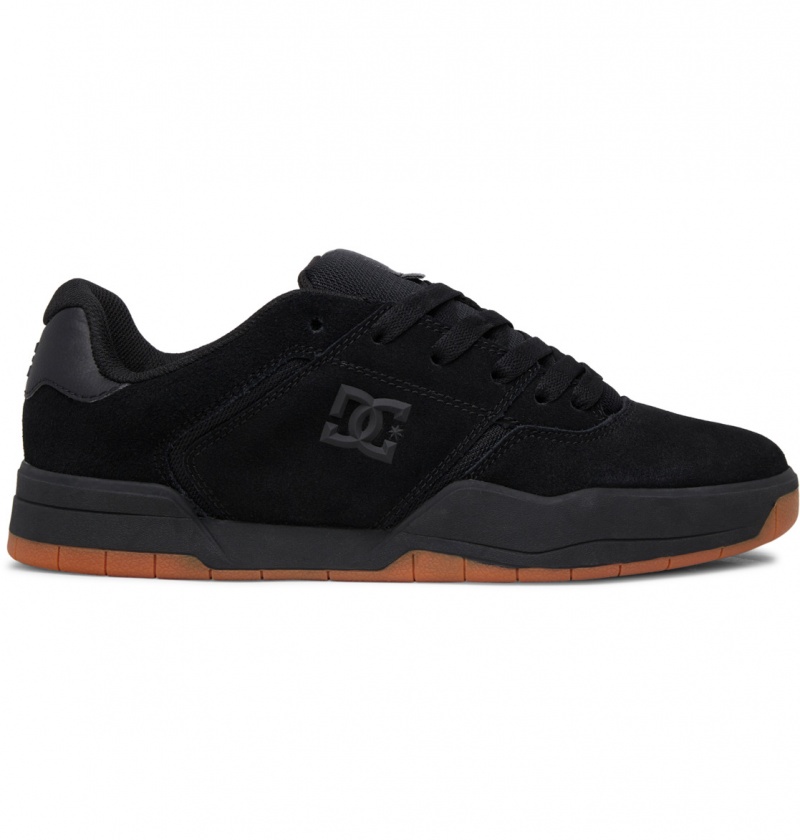 Black / Black / Gum DC Shoes Central - Leather Shoes | ZVIXPT-503