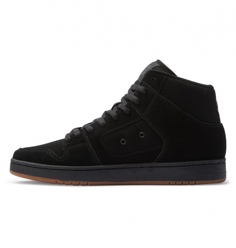 Black / Black / Gum DC Shoes Manteca 4 Hi - High-Top Shoes | DHCKAN-532