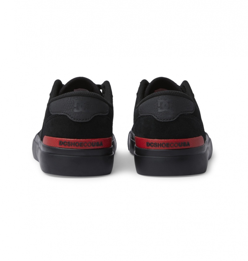 Black / Black / Red DC Shoes Teknic S - Skate Shoes | EXUBKW-126