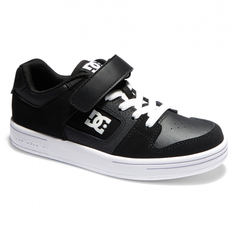 Black / Black / White DC Shoes Manteca 4 V - Shoes | IHFJCZ-201