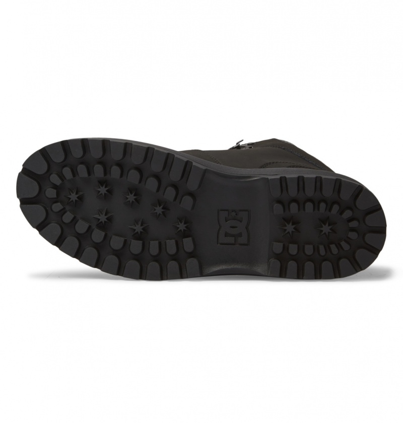 Black / Camo DC Shoes Peary Tr - Leather Boots | DRGPIV-621