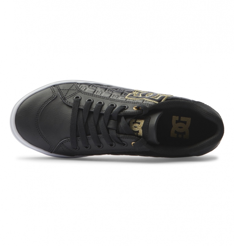 Black / Gold DC Shoes Chelsea Plus Se Sn - Shoes | NFKQRX-428