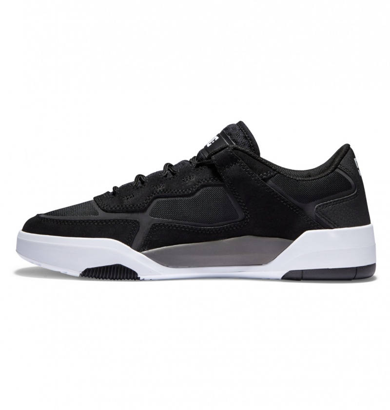 Black / Grey DC Shoes DC Metric S - Leather Skate Shoes | UXYOKD-128