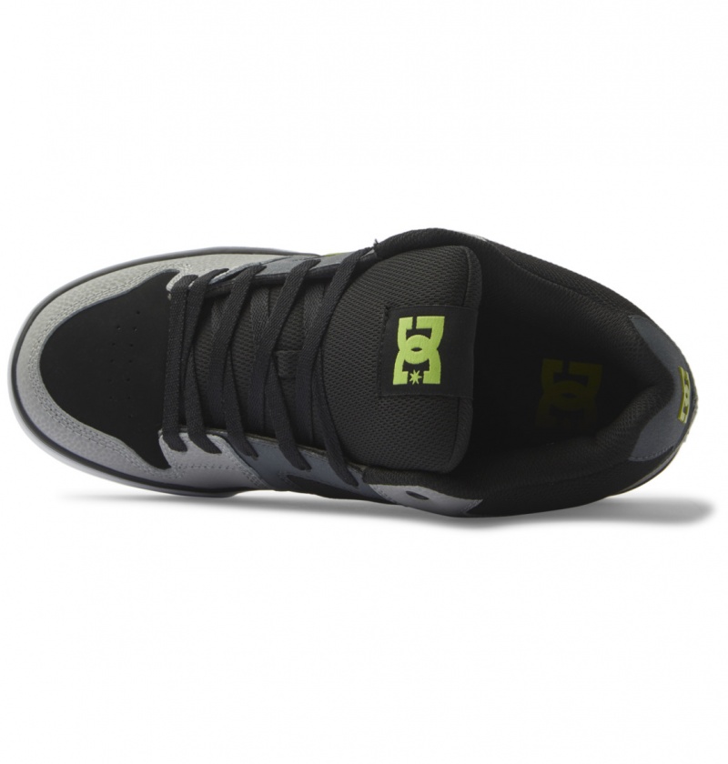 Black / Grey / Green DC Shoes Pure Mid - Mid Top Shoes | MWNXSD-864