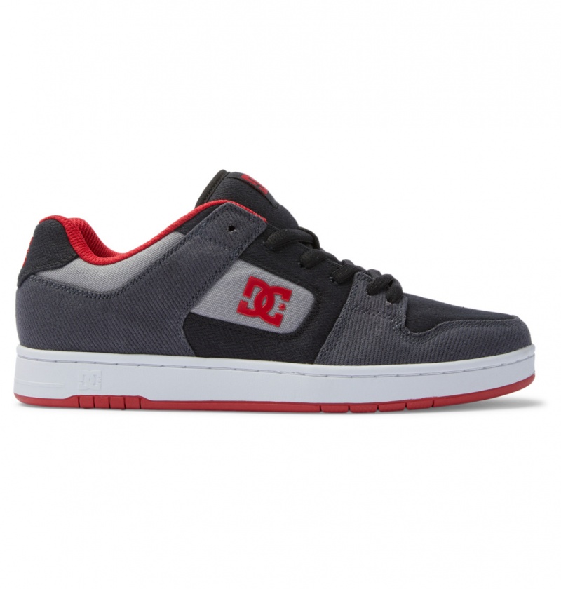 Black / Grey / Red DC Shoes Manteca Zero Waste - Recycled Shoes | BFATDQ-501