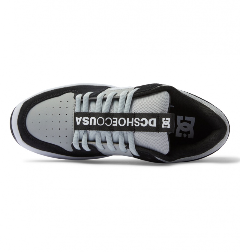 Black / Grey / White DC Shoes Lynx Zero - Leather Shoes | FOYEKC-790