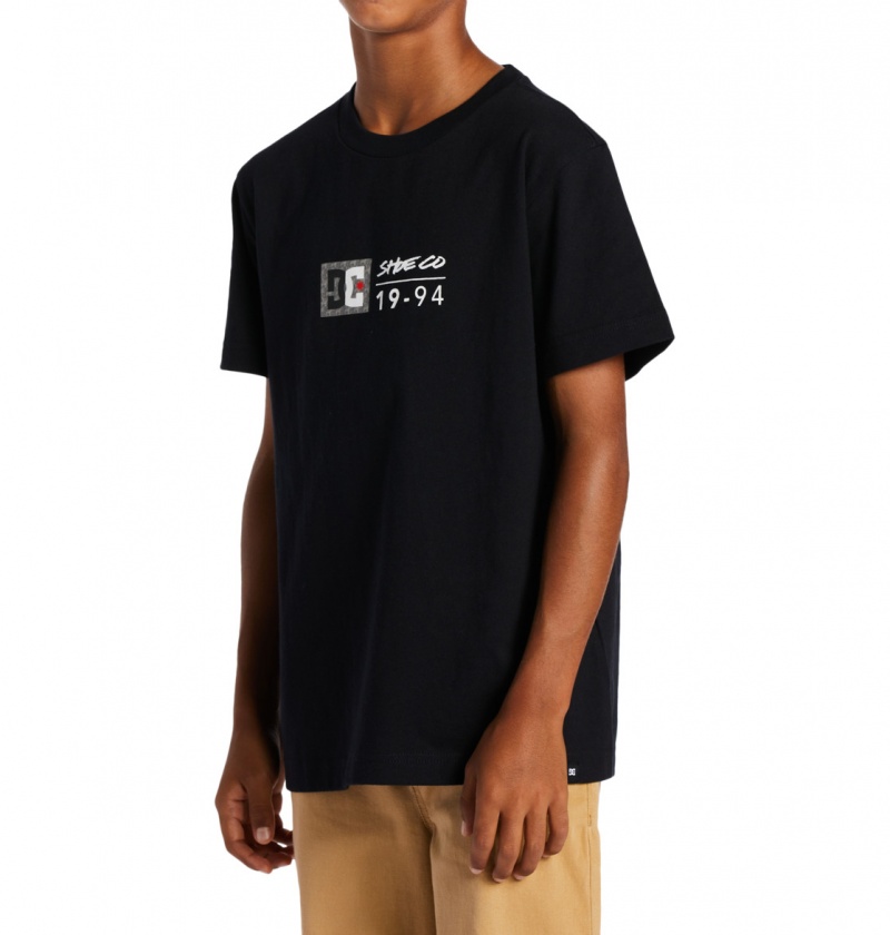 Black / Greystone DC Shoes DC Split Star - T-Shirt | CZMBOL-470