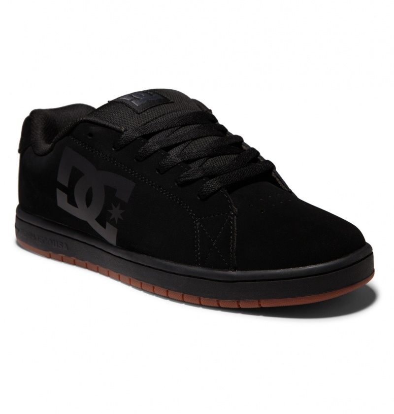 Black / Gum DC Shoes Gaveler - Leather Shoes | MQBTXN-798